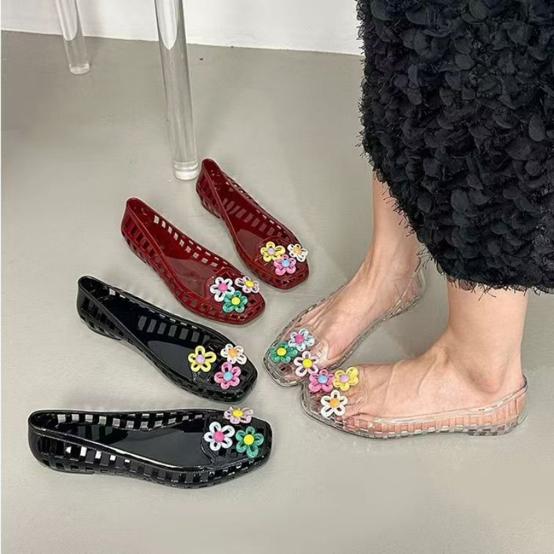 Women'S Shoes And Accessories - Chaussures en gelée ajourées kawaii dopamine
