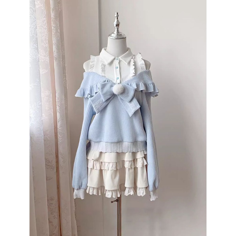Layered Necklace Set - Ensemble 2 pièces Kawaii Soft Girl