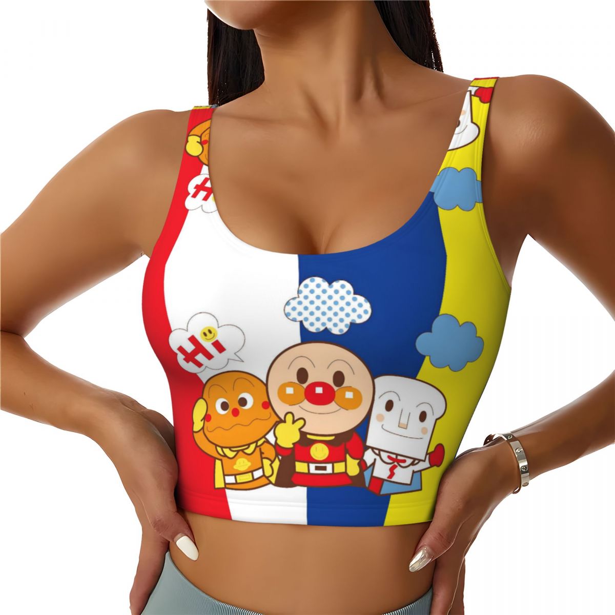 Women'S Running Accessories - Débardeurs de sport personnalisés Anpanman Hot