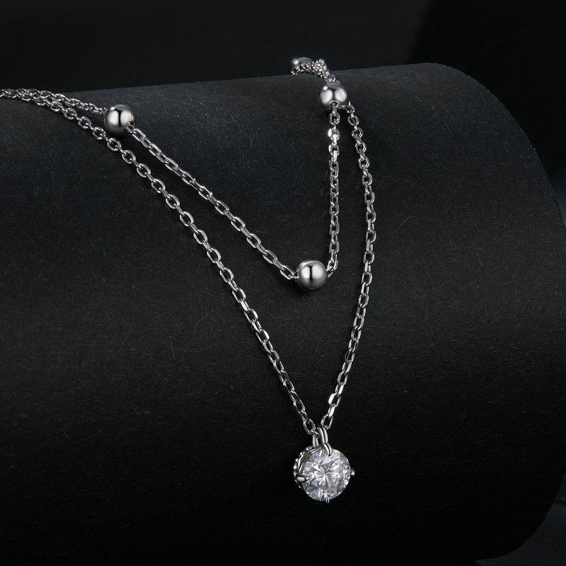 Bamoer U – collier en Moissani - Layered Necklace Set avis et prix
